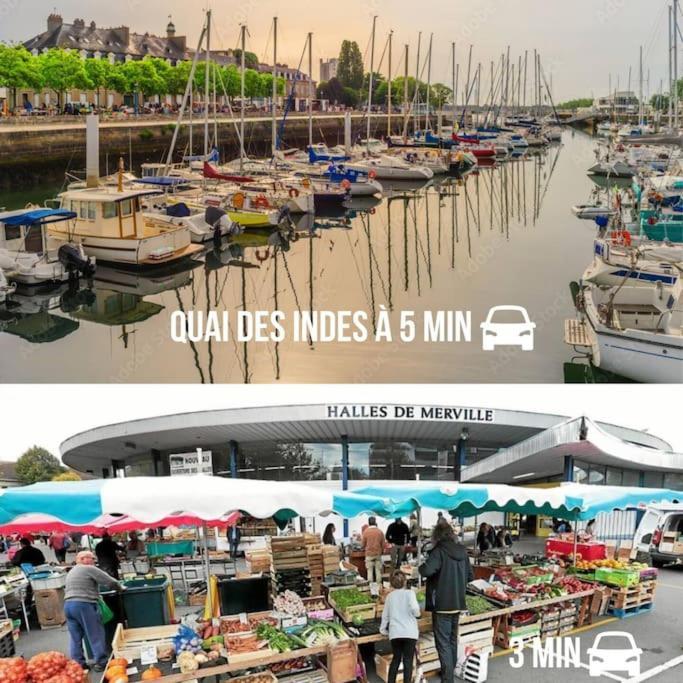 T3 Proche Centre Ville Gare Sncf Plage Avec Parkink Prive Lorient Exterior photo