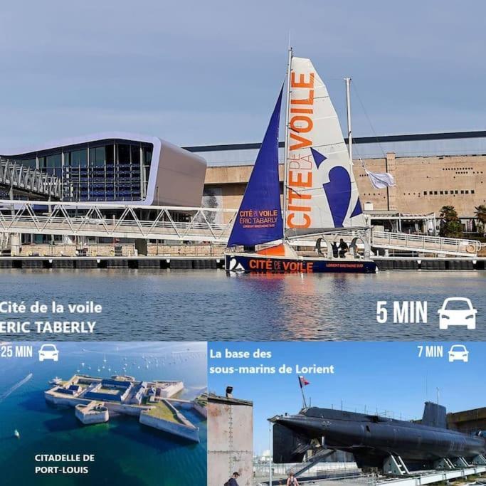 T3 Proche Centre Ville Gare Sncf Plage Avec Parkink Prive Lorient Exterior photo